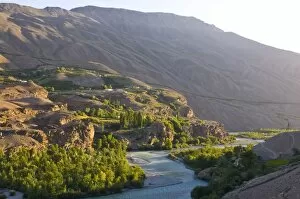 Shokh Dara Valley at sunset, Tajikistan, Central Asia