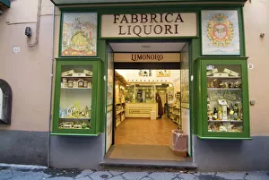 Eating And Drinking Prints: Shop that sells Limoncello
