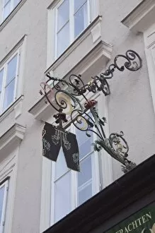 Shop sign, Salzburg, Austria, Europe
