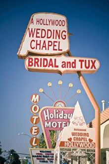 Hotels Prints: Shopfronts, Downtown Las Vegas, Nevada, United States of America, North America