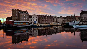 Edinburgh Prints: The Shore at sunrise, Leith, Edinburgh, Scotland, United Kingdom, Europe