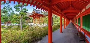 Tunnel Prints: Shoro (Bell Building) and tunnel to Rengeoin Todaimon (Grand East Gate) in Sanjusangendo Temple