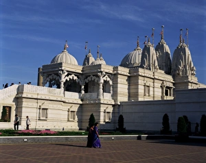 Neasden Prints: The Shree Swaminarayan Mandir Temple, Neasden, London, England, United Kingdom, Europe