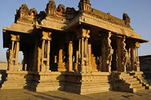 Karnataka Prints: Shree Vijaya Vitthala Temple, Hampi, UNESCO World Heritage Site, Karnataka, India, Asia