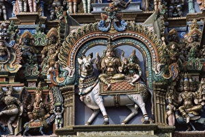 Madurai Prints: Detail of Shri Meenakshi-Sundareshwarar Temnple
