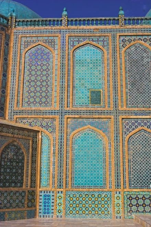 Shrine of Hazrat Ali, who was assassinated in 661, Mazar-I-Sharif, Afghanistan, Asia