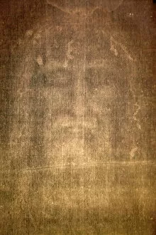 Images Dated 15th May 2010: Detail of Shroud of Turin in Chiesa della SS. Annunziata church, Turin, Piedmont, Italy