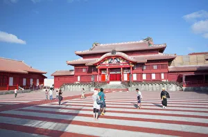 Castles Prints: Shuri Castle, UNESCO World Heritage Site, Naha, Okinawa, Japan, Asia