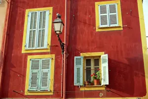 Provence Prints: Shuttered windows in the old town, Nice, Provence, France