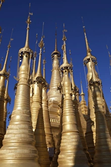 Shwe Inn Thein Pagoda, Inle Lake, Shan State, Myanmar (Burma), Asia