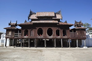 Nyaungshwe Prints: Shwe Yan Pyay monastery, Nyaungshwe, Inle Lake, Shan State, Myanmar (Burma), Asia