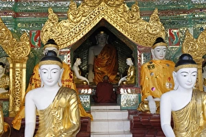 The Shwedagon Pagoda, Yangon (Rangoon), Yangon region, Republic of the Union of Myanmar (Burma), Asia