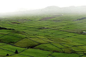 Aerials Prints: Siera do Cume, Terceira Island, Azores, Portugal, Europe