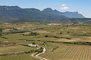 La Rioja Prints: Sierra de Cantabria mountains near San Vicente de la Sonsierra, La Rioja, Spain, Europe