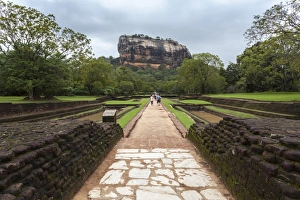 Traditionally Sri Lankan Prints: Sigiriya (Lion Rock), UNESCO World Heritage Site, Sri Lanka, Asia