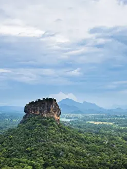 Sigiriya Rock Fortress, UNESCO World Heritage Site, seen from Pidurangala Rock, Sri Lanka, Asia