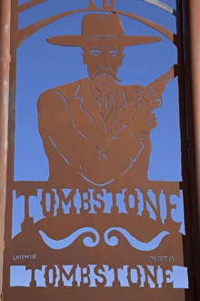 Tomb Stone Prints: Sign, Tombstone, Cochise County, Arizona, United States of America, North America