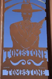 Images Dated 24th March 2009: Sign, Tombstone, Cochise County, Arizona, United States of America, North America