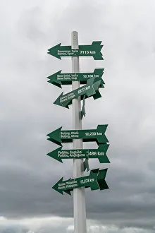 Newfoundland And Labrador Prints: Signpost, Signal Hill National Historic Site