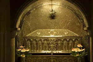 Silver casket containing the relics of the Apostle Saint James