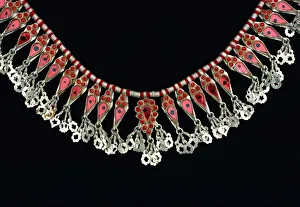 Silver necklace worn by women of old tribes in Sind