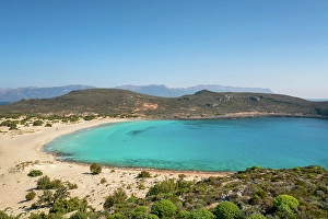 Captivating Prints: Simos beach with turquoise water, Elafonisos island, Greece