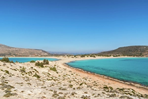 Simos Prints: Simos beach with turquoise water, Elafonisos island, Greece
