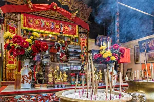 Incense Prints: Sin Sze Si Ya Temple in Kuala Lumpur, Malaysia, Southeast Asia, Asia