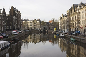 Images Dated 7th April 2008: Singel Canal, Amsterdam, Netherlands, Europe