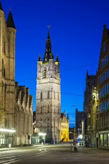 Sint-Niklskerk (Saint Nicholas Church) and Het Belfort van Gent, a 14th century belfry