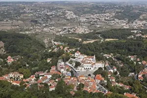 Sintra Prints: Sintra National Palace (Palacio Nacional) dominates the centre of the town in Sintra