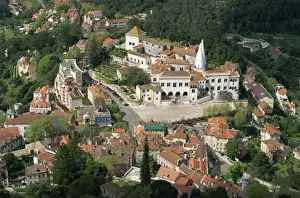 Sintra Prints: The Sintra National Palace, the summer residence of the kings in the old town