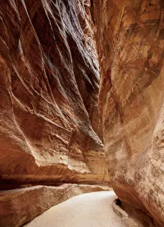 Petra Prints: The Siq, Petra, UNESCO World Heritage Site, Ma an Governorate, Jordan, Middle East