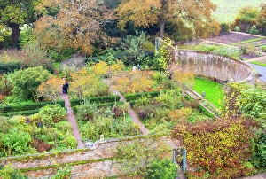 Gardening Prints: Sissinghurst Castle Garden in autumn, Kent, England, United Kingdom