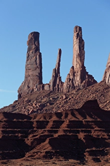 Tribal Prints: Three Sisters, Monument Valley Navajo Tribal Park, Utah, United States of America