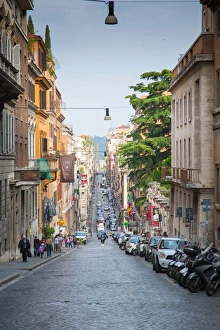 Transport Infrastructure Prints: Via Sistina, Rome, Lazio, Latium, Italy, Europe