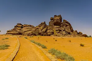 Saudi Arabia Prints: Site of Rock Art in the Ha il Region, UNESCO World Heritage Site, Jubbah