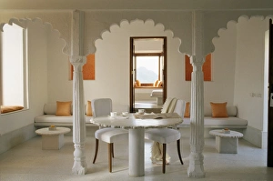 Room Prints: Sitting and dining area in one of the guest bedrooms