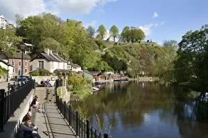 River Side Collection: Sitting on the Riverside in spring, Knaresborough, North Yorkshire, England, United Kingdom, Europe