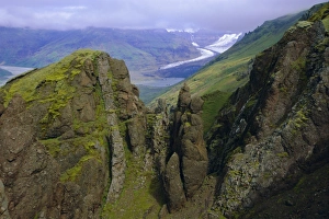 Skaftafell glacier in the south of the island