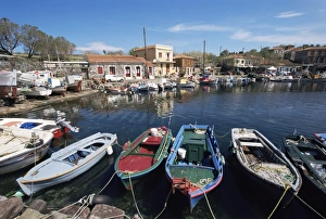 Skala Polichnitos boats and harbour