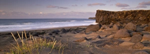 Images Dated 28th June 2009: Skardsvik, white-sand beach bordered by lava flows in the north of Snaefellsjokull National Park