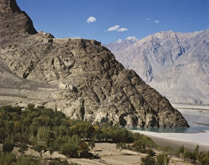 Pakistan Prints: A Skardu village in the mountains in Baltistan