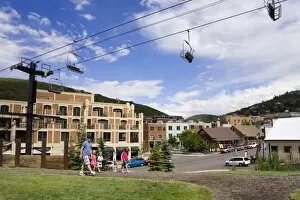Images Dated 10th July 2010: Ski lift in Park City, Utah, United States of America, North America