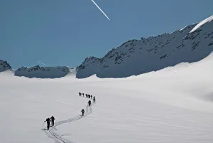 Alps Prints: Ski touring in the Alps, Punta Finale, Val Senales, South Tyrol, Italy, Europe