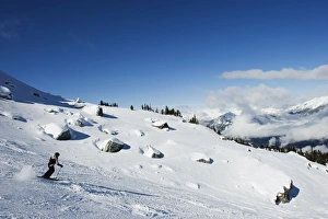 Descend Prints: Skier at Whistler mountain resort, venue of the 2010 Winter Olympic Games