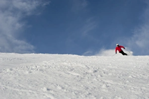 Expertise Prints: Skiing in the Dolomite mountains near Falcade, Veneto, Italy, Europe