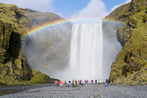 Skogar Prints: Skogar Waterfall, Skogar, Iceland, Polar Regions