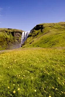 Images Dated 16th July 2008: Skogarfoss waterfalls, Southern Iceland, Polar Regions