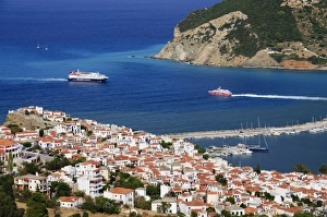 Images Dated 1st September 2008: Skopelos Town, Skopelos, Sporades Islands, Greek Islands, Greece, Europe